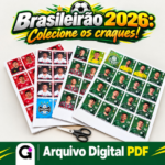 360 Figurinhas Do Campeonato Brasileiro - Brasileirão 2026 para Imprimir - Imagem 2